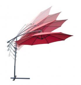 3M*3M Big Size Foldable Custom Garden Market Event Striped Banana Patio Umbrella For Outdoor