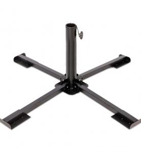 85X85X33(H)Mm Black Steel Foldable Cantilever Patio Garden Umbrella Base For Outdoor 
