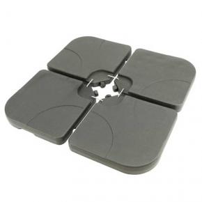 50*50*7.5cm Square Shape 15L Fillable HDPE Plastic Outdoor Patio Umbrella Base For Any Umbrella Cross Base